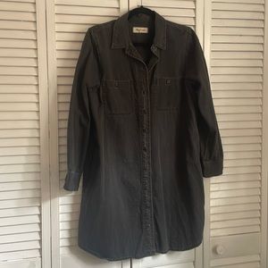 Black denim dress Large